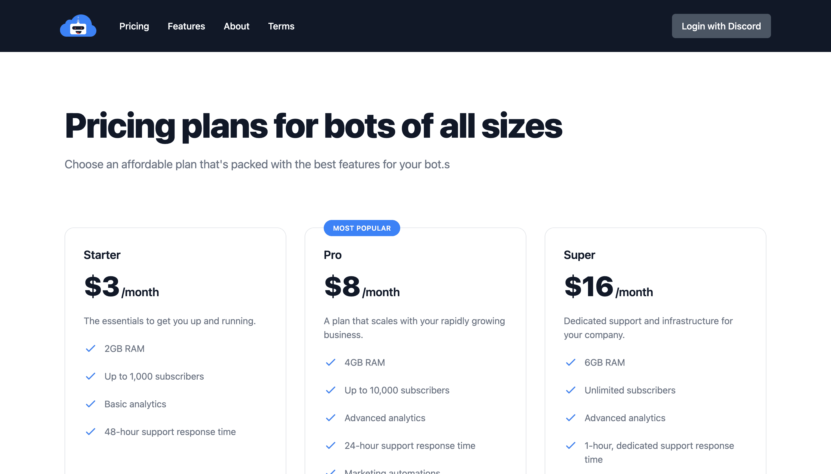 Botcloud screenshot 2