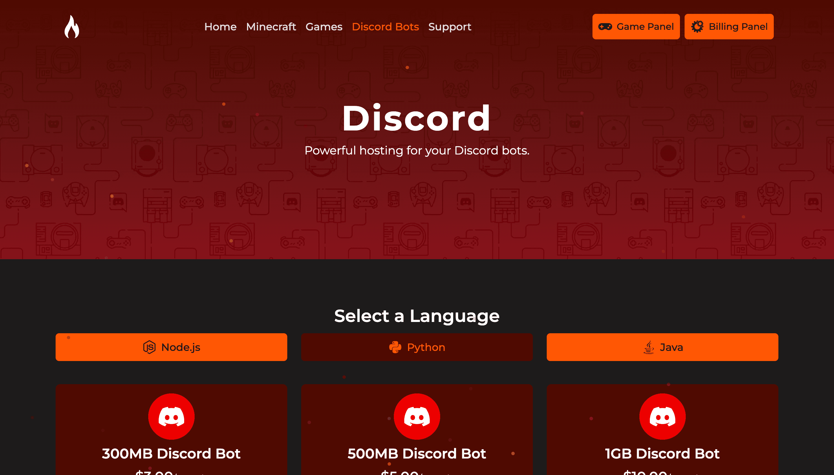 Flaming Hosting screenshot 4